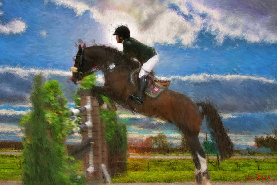 Mandy Porter On Horse Con Capilot Photograph by Blake Richards