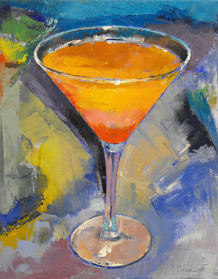 Mango Martini Painting by Michael Creese