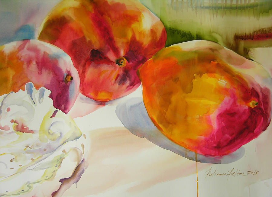 Mangoes  Painting by Julianne Felton