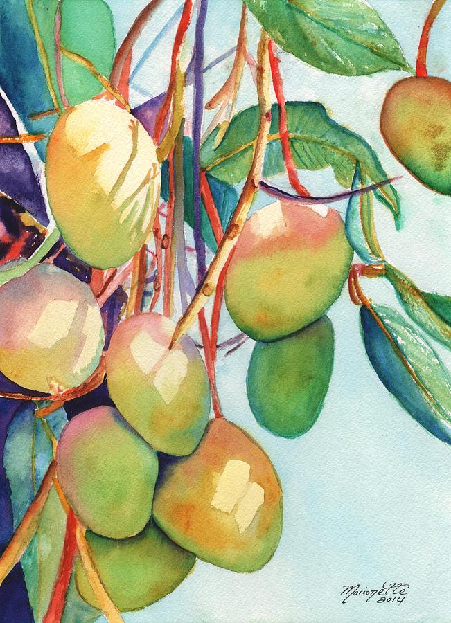 Mango Painting - Mangoes by Marionette Taboniar