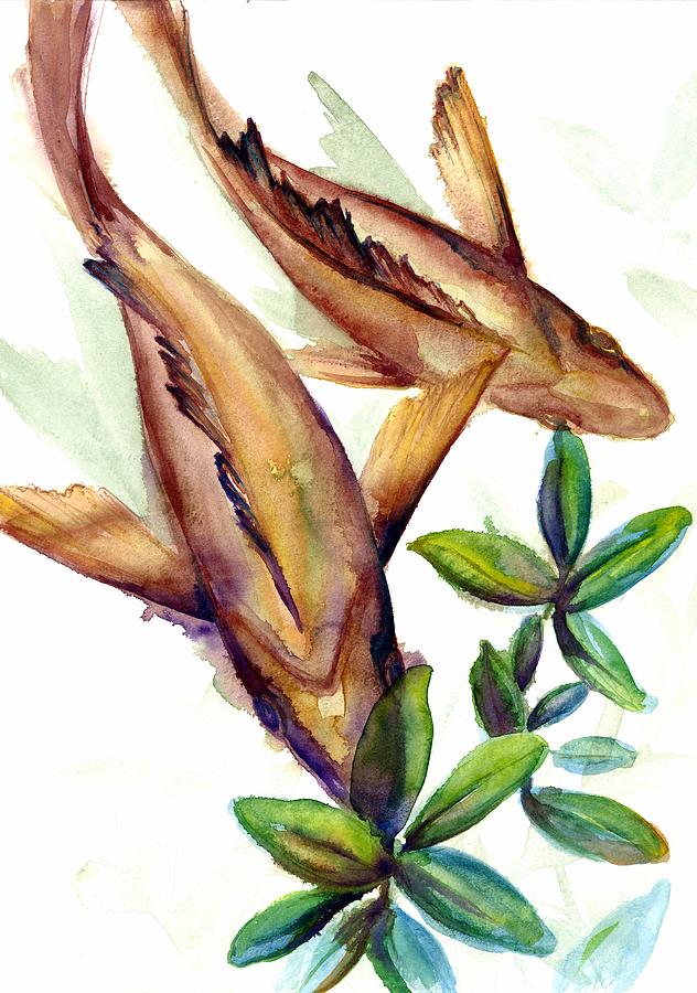 Mangrove Snapper II Painting by Ashley Kujan