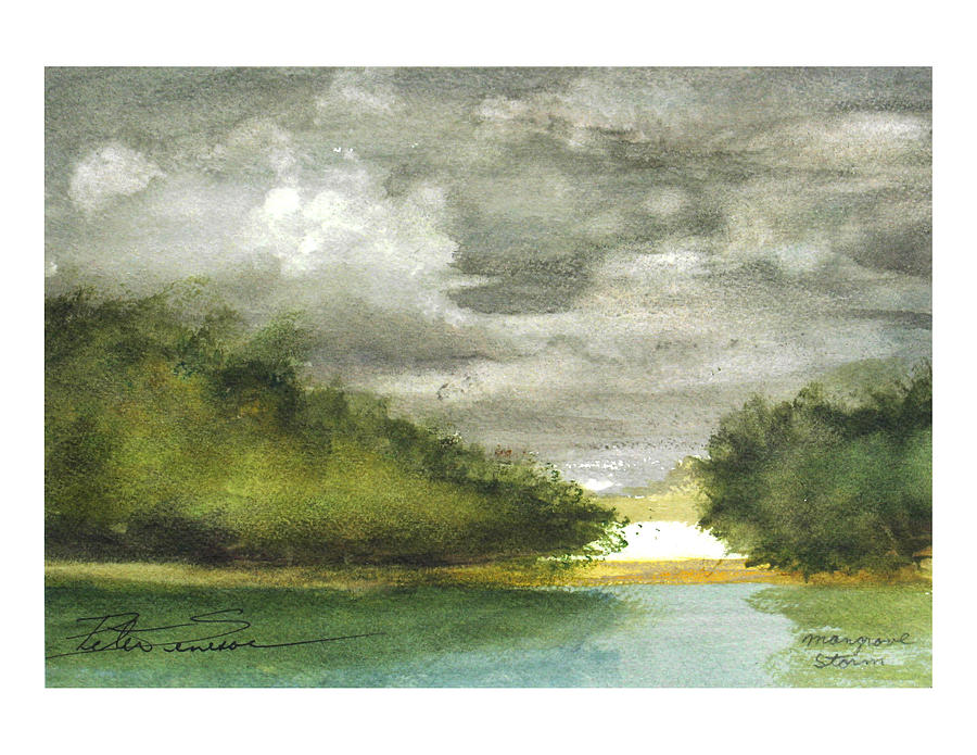 Mangrove Storm Painting by Peter Senesac