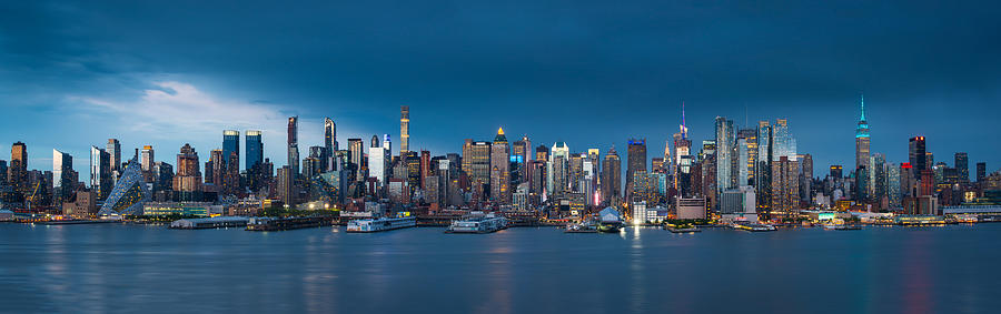Manhattan after sunset Photograph by HaizhanZheng