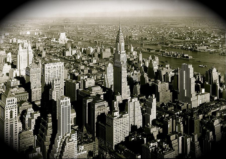 Manhattan and Chrysler Building II Photograph by Monique Wegmueller
