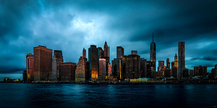 Manhattan At Dawn Photograph by Chris Lord