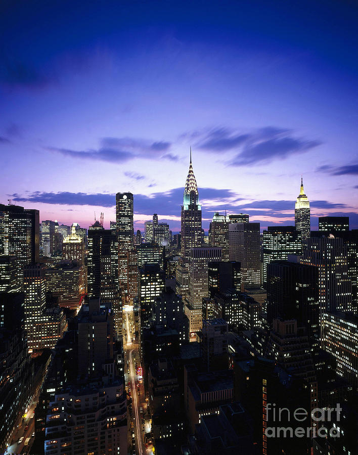 Manhattan At Dusk Photograph by Rafael Macia