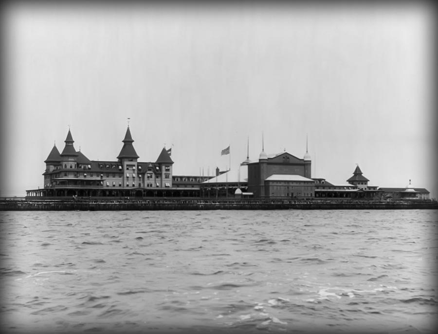 Vintage Photograph - Manhattan Beach Hotel Coney Island 1904 by Bill Cannon