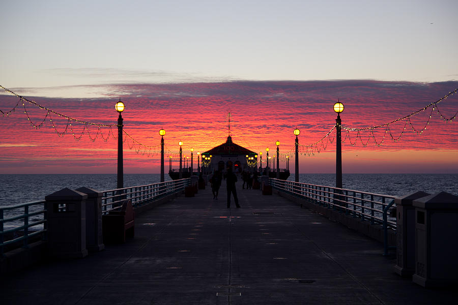 Manhattan Beach Sunset Photograph by April Reppucci