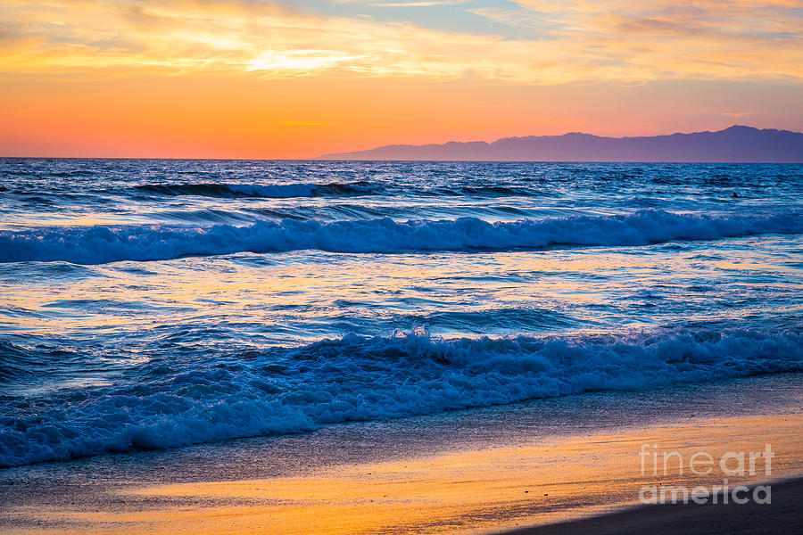 Manhattan Beach Sunset Photograph by Inge Johnsson