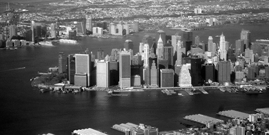 New York City Photograph - Manhattan Birds Eye View by Margaret Jones