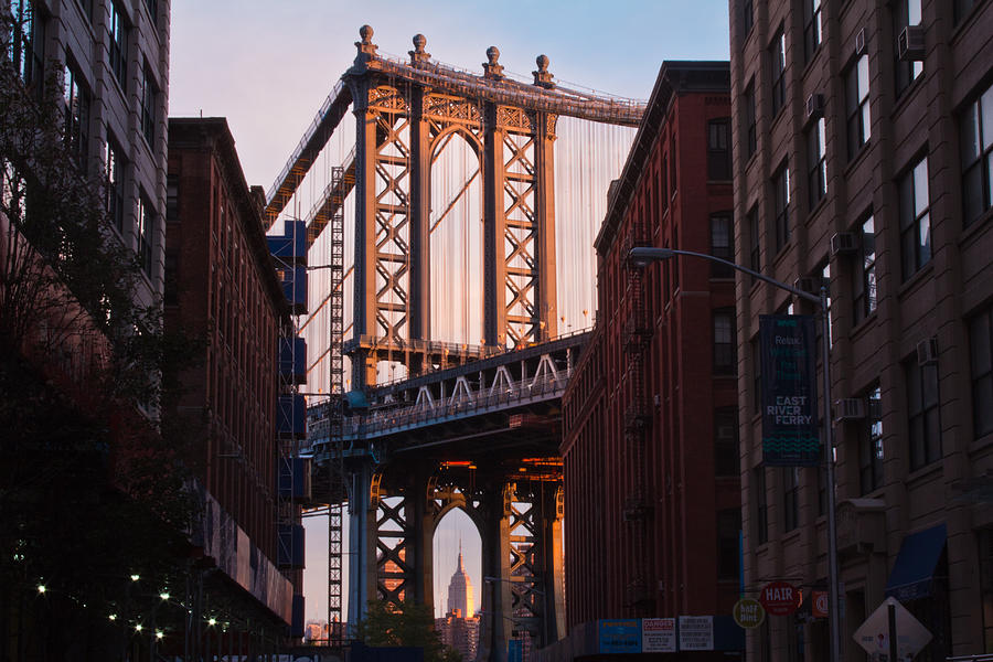 Manhattan Bridge from Brooklyn  Photograph by John McGraw