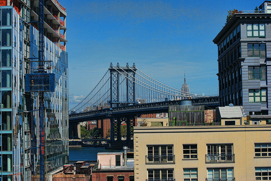 Manhattan Bridge From Brooklyn Photograph by Paulette B Wright