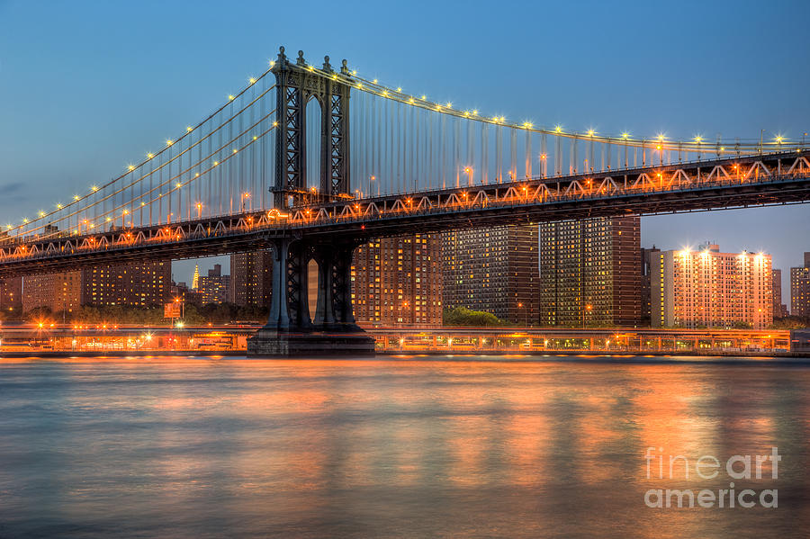 Manhattan Bridge I Photograph by Clarence Holmes