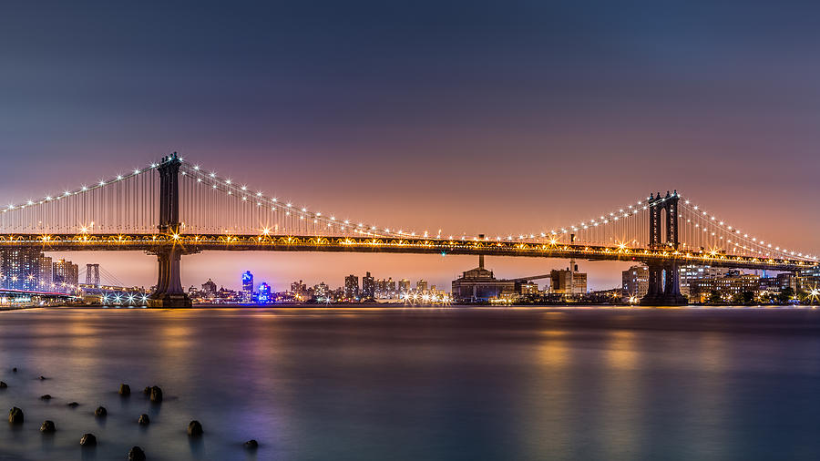 Manhattan Bridge Photograph by Mihai Andritoiu