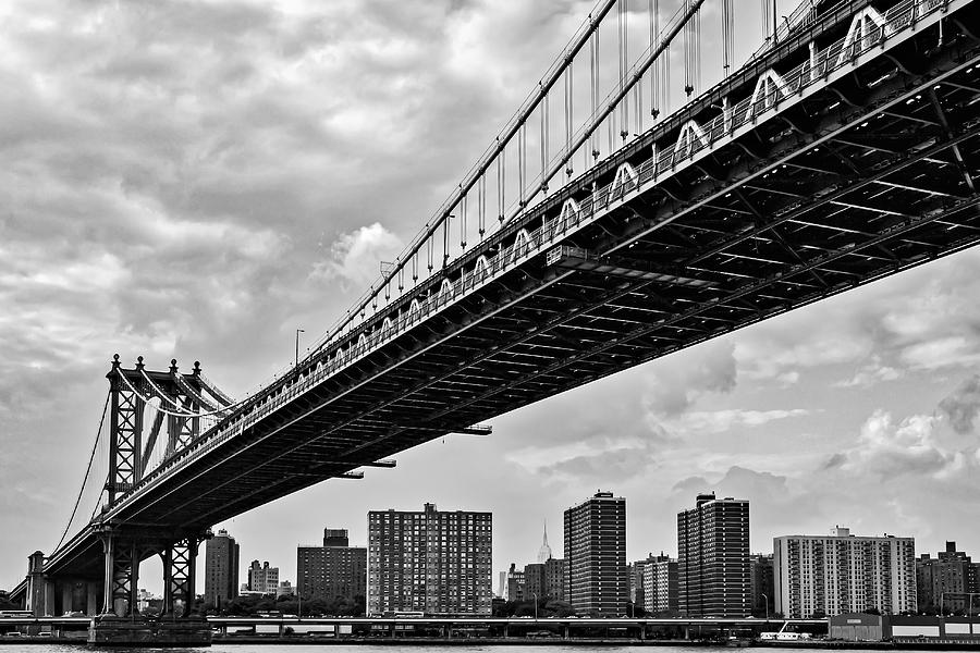 Manhattan Bridge NYC Skyline Photograph by Susan Candelario