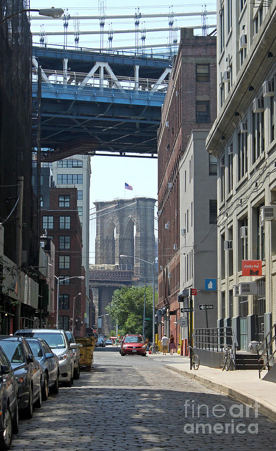 Brooklyn Bridge Photograph - Manhattan Bridge Overpass by Gregory Dyer