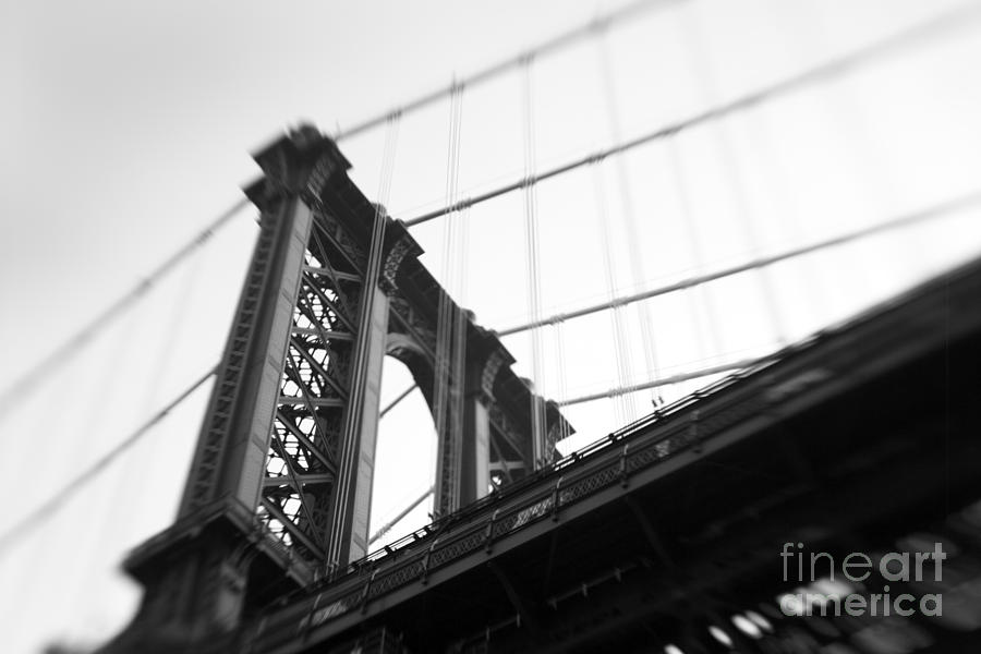 Manhattan Bridge Photograph by Tony Cordoza