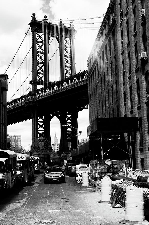 Manhattan Bridge,nyc Photograph by Lisa-blue