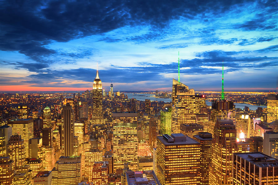 Manhattan During Sunset, New York City Photograph by Pawel.gaul