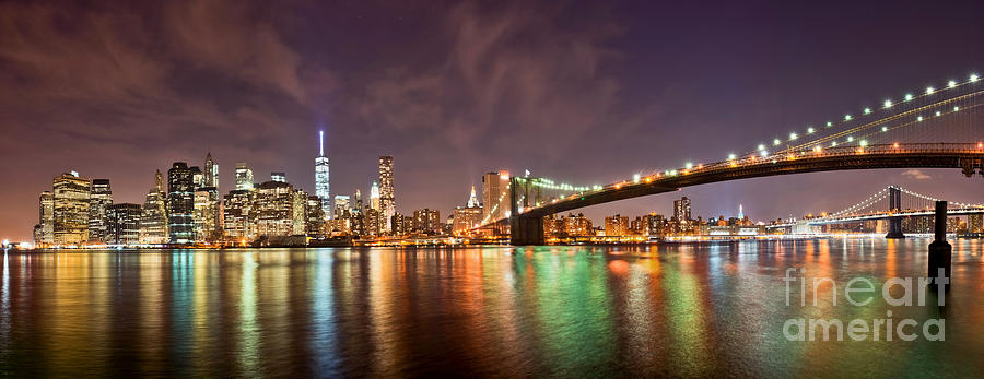 Manhattan from Brooklyn Photograph by Stacey Granger