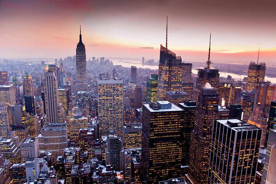 Manhattan Hi-rise Buildings And Empire Photograph by Richard Ianson