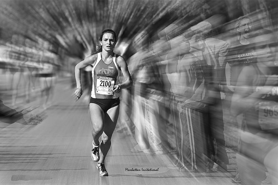 Running Photograph - Manhattan Invitational by Frank Costello