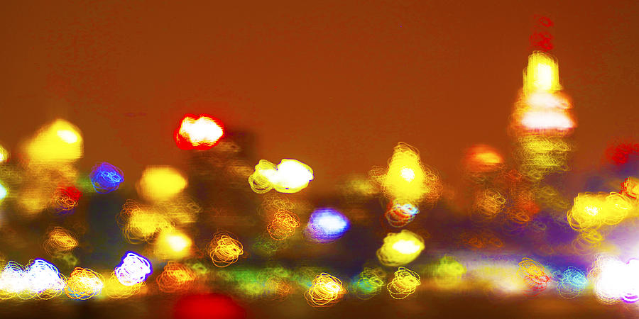 Manhattan lights Pyrography by Habib Ayat