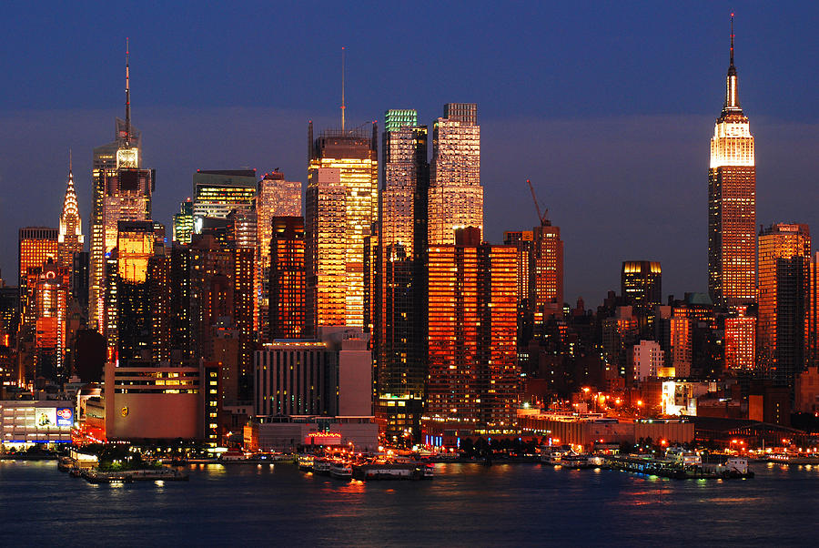 Manhattan Nights Photograph by James Kirkikis
