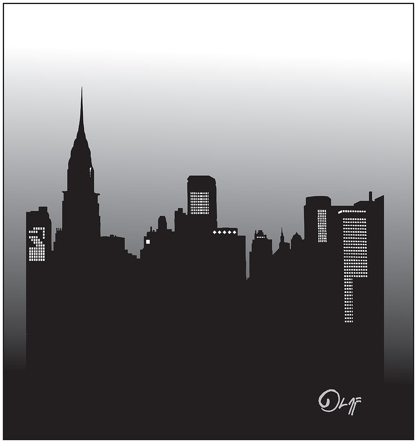 Chrysler Building Digital Art - Manhattan  by Del Gaizo