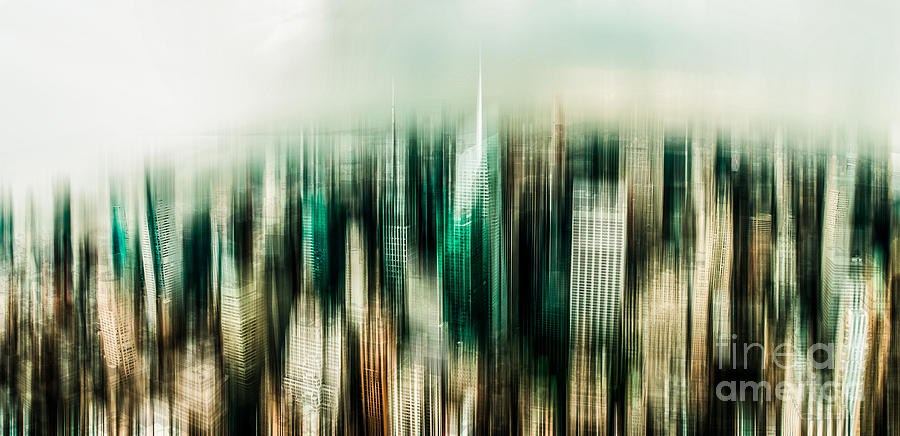Manhattan Panorama Abstract Photograph by Hannes Cmarits