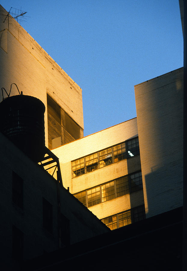 Manhattan Rooftop Sunlight and Shade Photograph by Gordon James