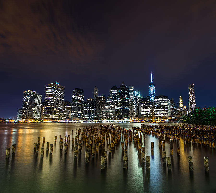 Sunset Photograph - Manhattan Skyline - New York - USA by Larry Marshall