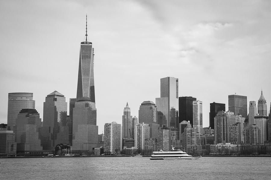 Manhattan Skyline with Freedom Tower Photograph by Erin Cadigan