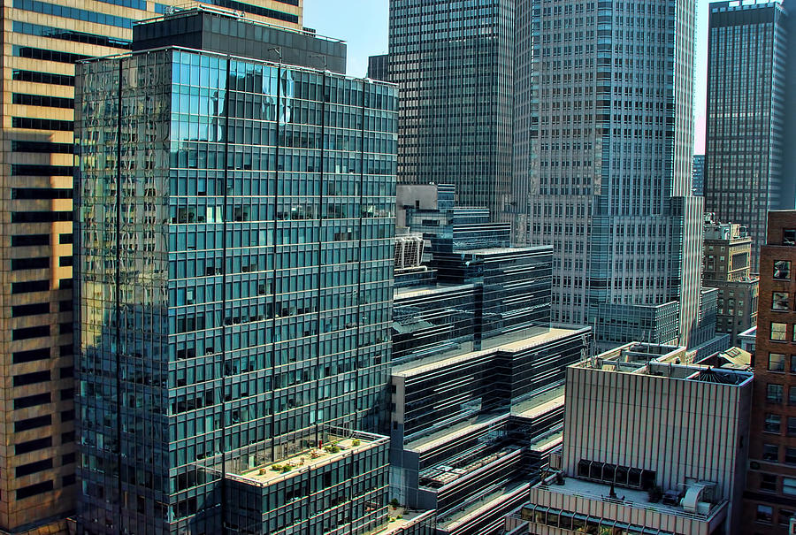 Blade Runner Photograph - Manhattan skyscrapers labyrinth by New York