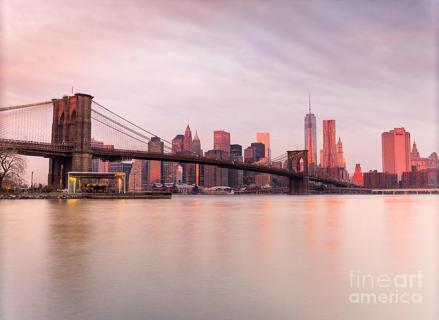 Manhattan sunrise Photograph by Luciano Mortula