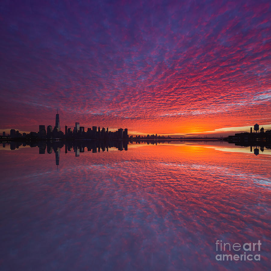 Manhattan Sunrise  Photograph by Michael Ver Sprill