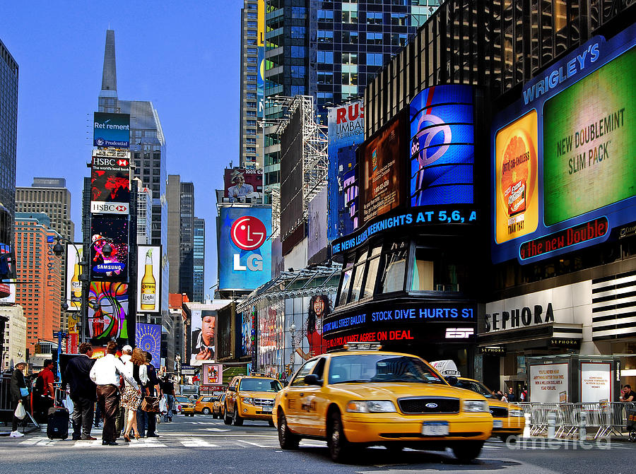 Manhattan - Times Square Photograph by Carlos Alkmin