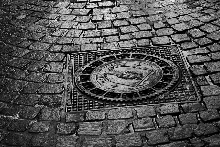 Manhole Cover - Stadt Trier Photograph by Steve Raley