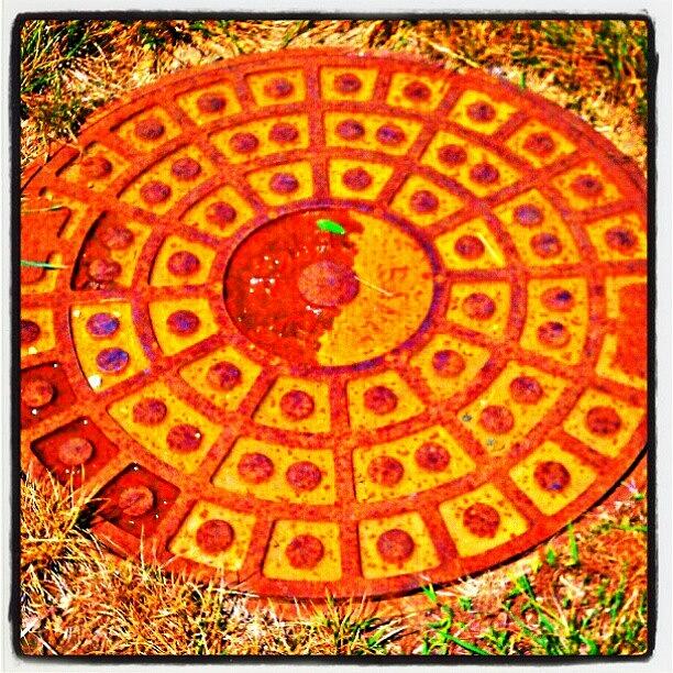 Manhole... Or Mandala? Photograph by Betsy Jones