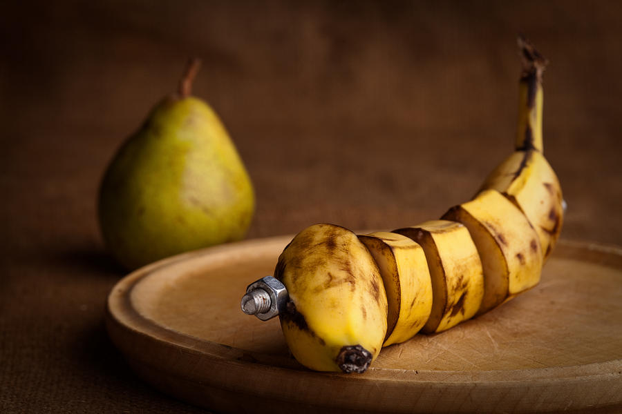 Manipulated banana Photograph by Dirk Ercken