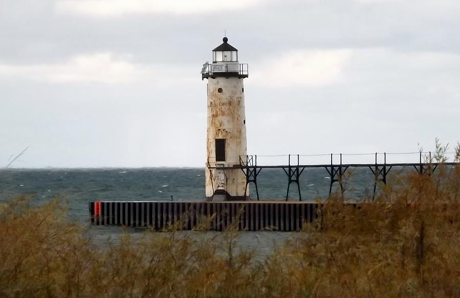 Manistee Mi Lighthouse Photograph by Linda Kerkau - Fine Art America