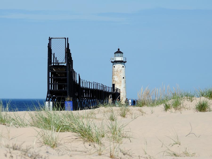 Manistee North Pierhead Lighthouse Photograph by Keith Stokes