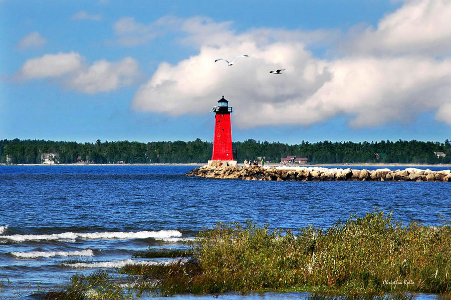Manistique Lighthouse Photograph by Christina Rollo
