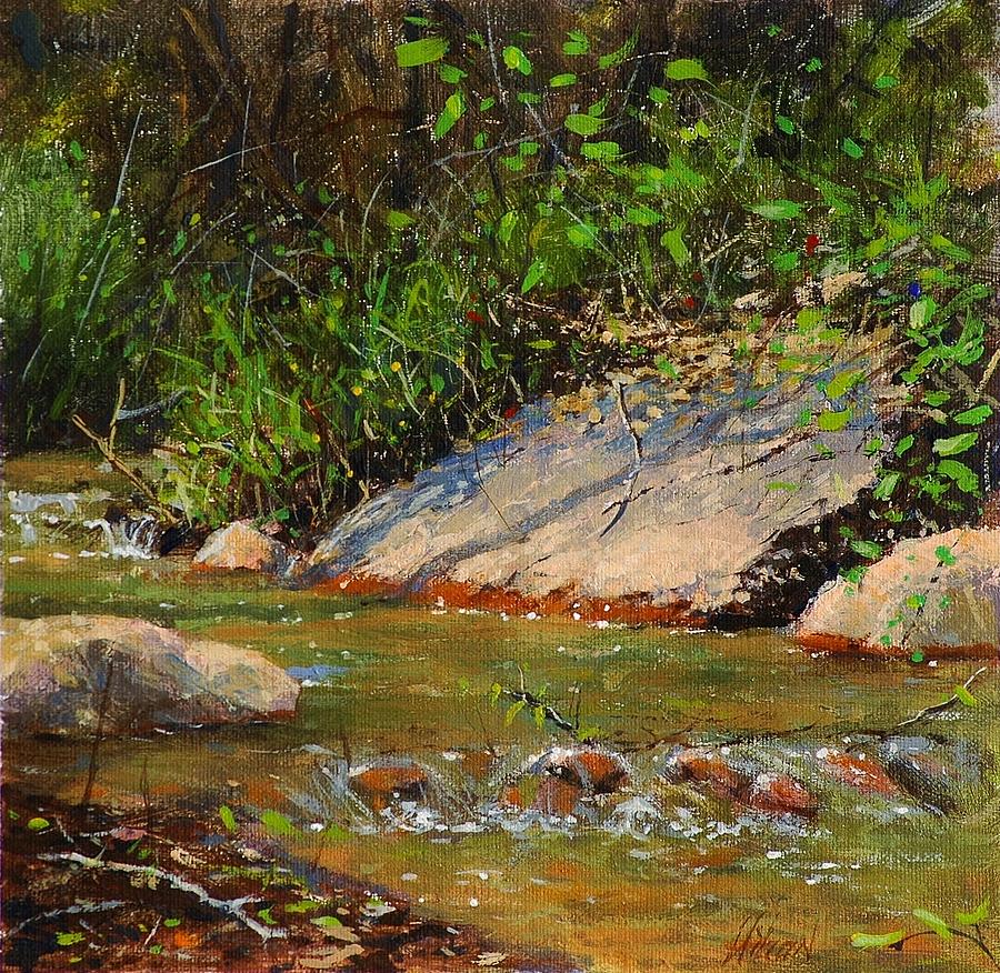 Summer Painting - Manitou creek by Greg Clibon