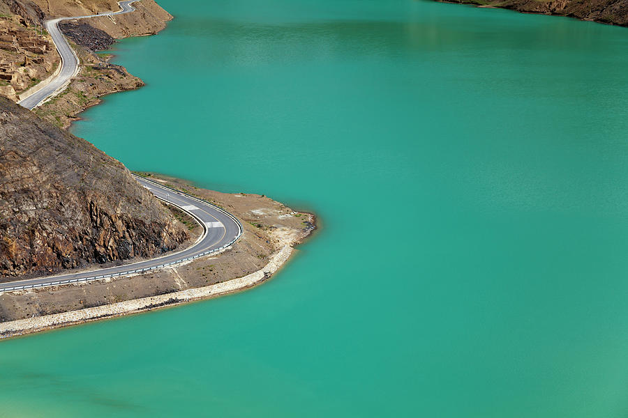 Manla Reservoir, Jiangzi County, Tibet Photograph by Loonger