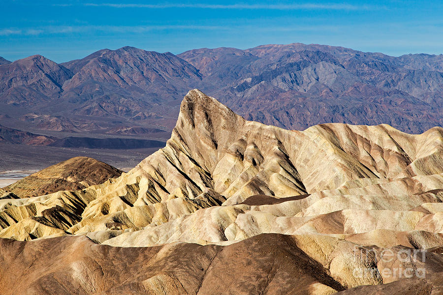 Manly Beacon Zabrinskie Point Death Valley National Park Photograph by Fred Stearns
