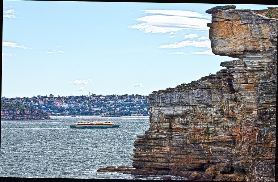 North Head Photograph - Manly Ferry Passing By  by Miroslava Jurcik