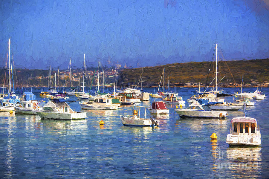 Boat Photograph - Manly with yachts by Sheila Smart Fine Art Photography