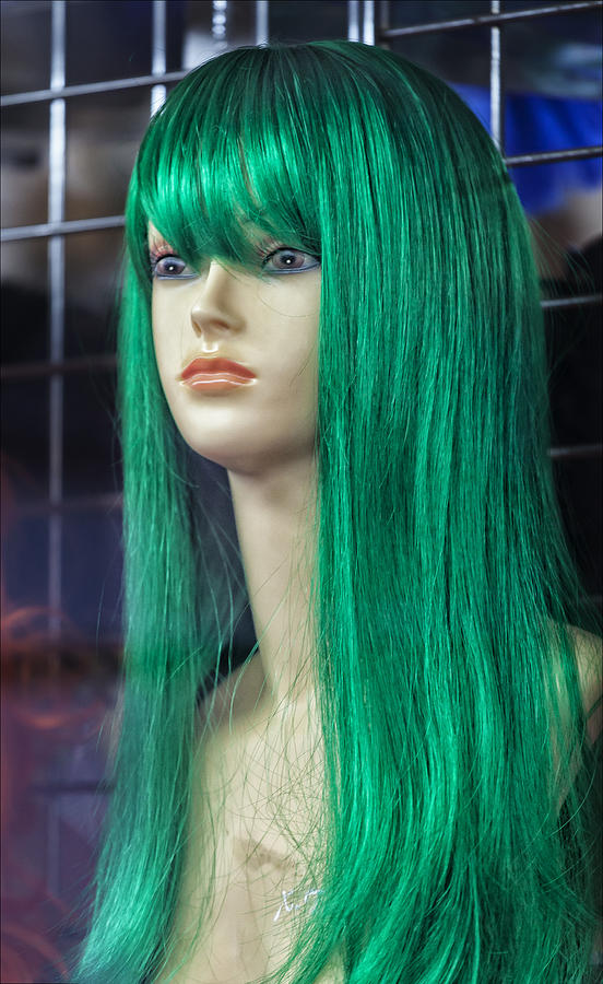 Mannequin and Green Wig Photograph by Robert Ullmann