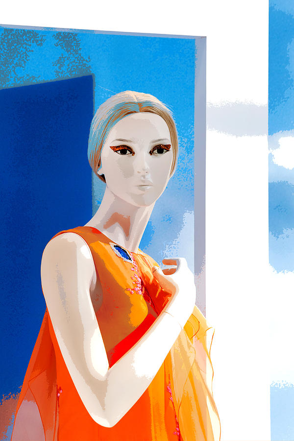 Mannequin in Orange  Photograph by Art Block Collections